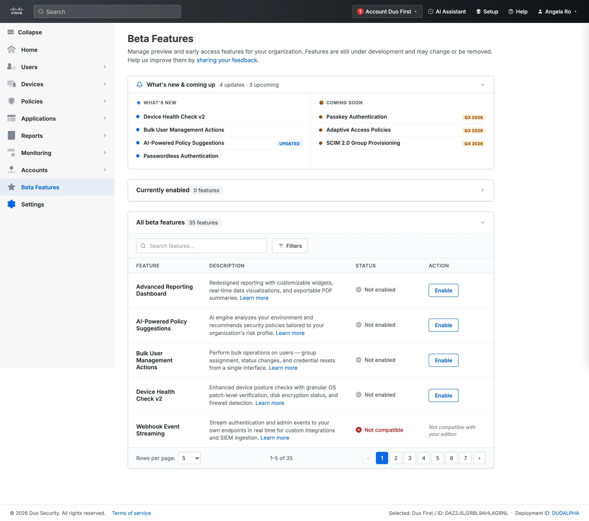 Iteration 01 — first design pass inside the admin panel